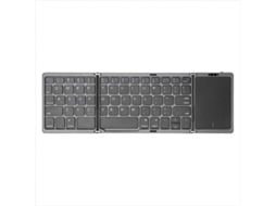 Teclado Dobrável B089t Com Trackpad Para Ios E Windows, Cinza Nostalgia88