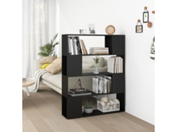 Vidaxl Estante/divisória 100x24x124 Cm Preto