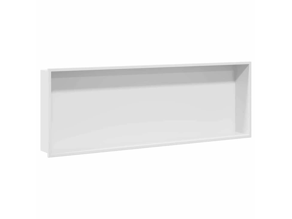 Conjunto 1 Acessório De Chuveiro Vidaxl Branco Aço Inoxidável (90 X 30 X 9,5 Cm)