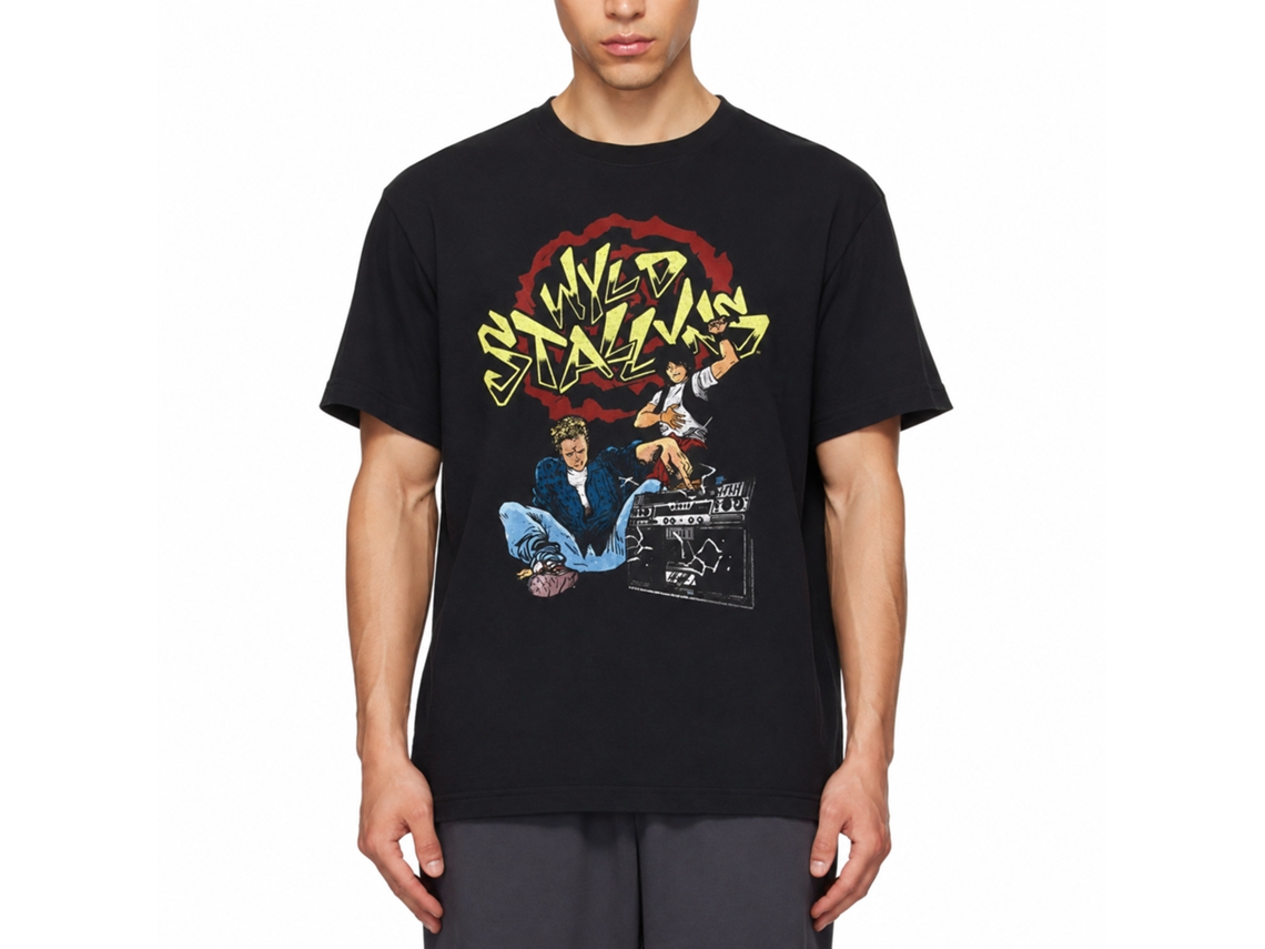 Rockinstone Bill And Ted El Stallyns Black Adult T-shirt Size:s