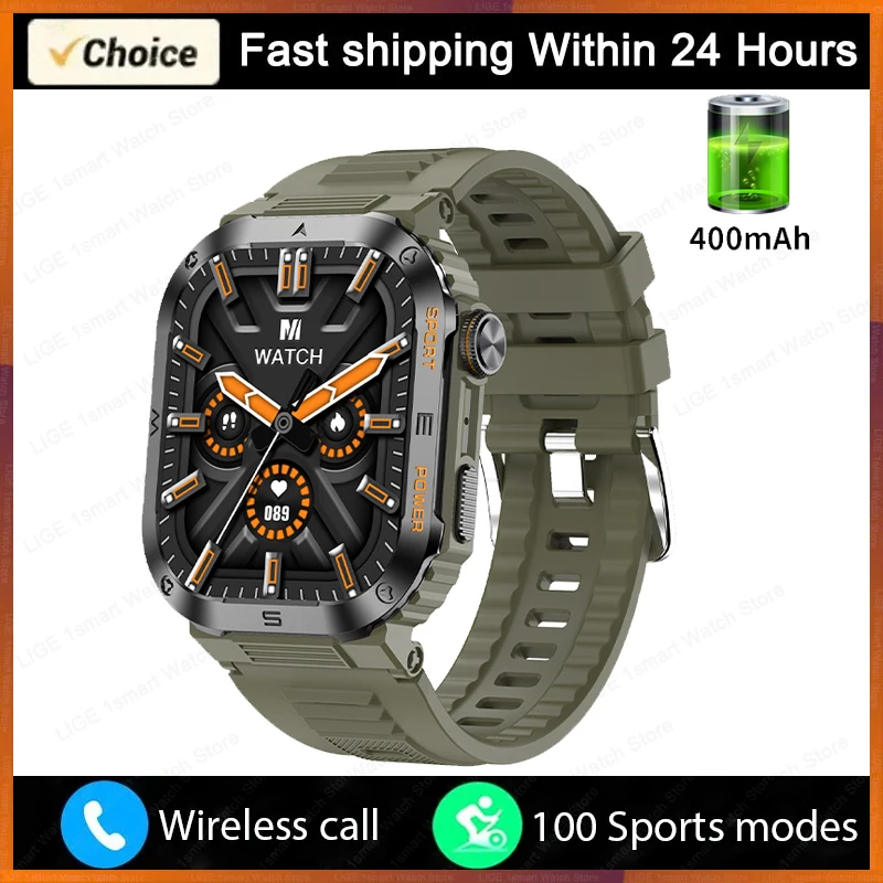 Smartwatch MDUG com Tela Sempre Ativa e Lembretes de Chamadas, Compatível com Android e Ios
