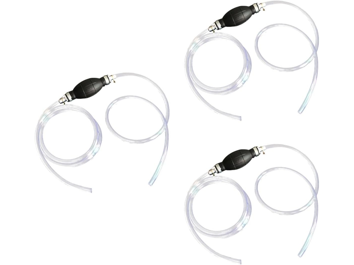 Conjunto De Bomba De Mangueira De Combustível Com Ventosa Para Tanque Manual (3 Peças)