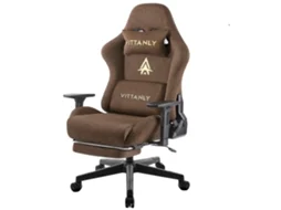 Cadeira Gamer, Design Ergonã´mico, Apoios De Braã§o Ajustã¡veis, Marrom Oem