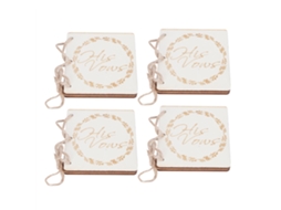 2 Conjuntos Livros de Votos de Casamento Exquisitos Acessórios Props Presente 10,5x8cm | S/MARCA