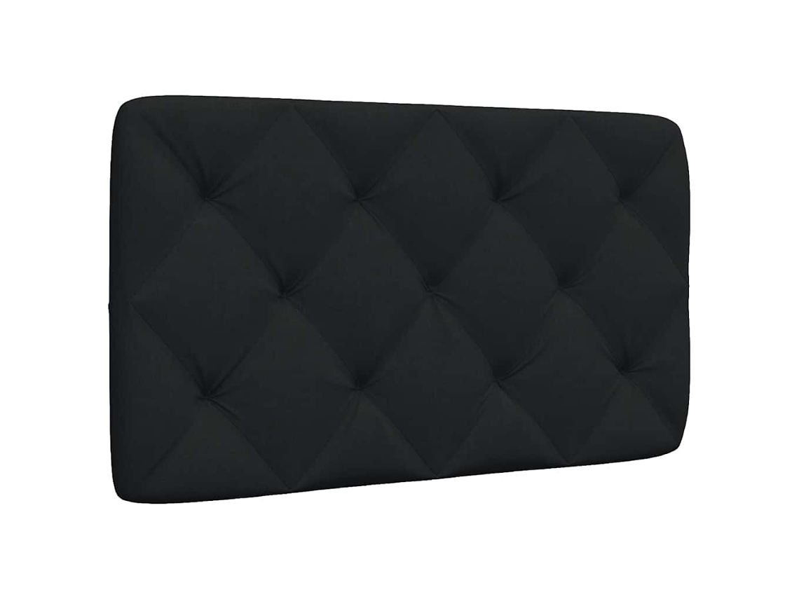Vidaxl Almofadão de Cabeceira 90 Cm Tecido Preto