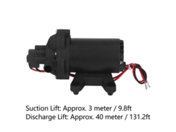 Laxiscreed Bomba De Água Auto-escorvante Dc12v Com Vazão De 8.4l/min E Pressão De 60 Psi