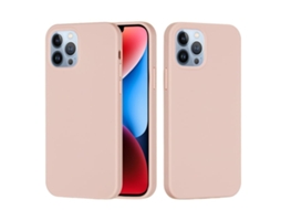 Lurelia Capa Protetora Para Iphone 15 Pro Max, Em Silicone E Pc, Interior Em Microfibra, Recortes Precisos, Cor Rosa E Anti-riscos