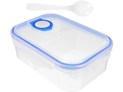 Lancheira Bento Reutilizável Zerodeko De 800ml Com Compartimentos, Material Pp Durável E Funcional Para Uso Doméstico