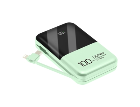 Power Bank Mah Usba YOBON bateria de iões de lítio Verde