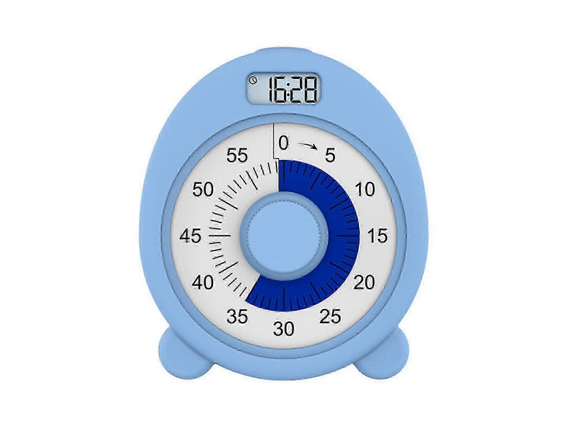 F Visual Timer With Clock And Night Light,60 Minute Countdown Timer