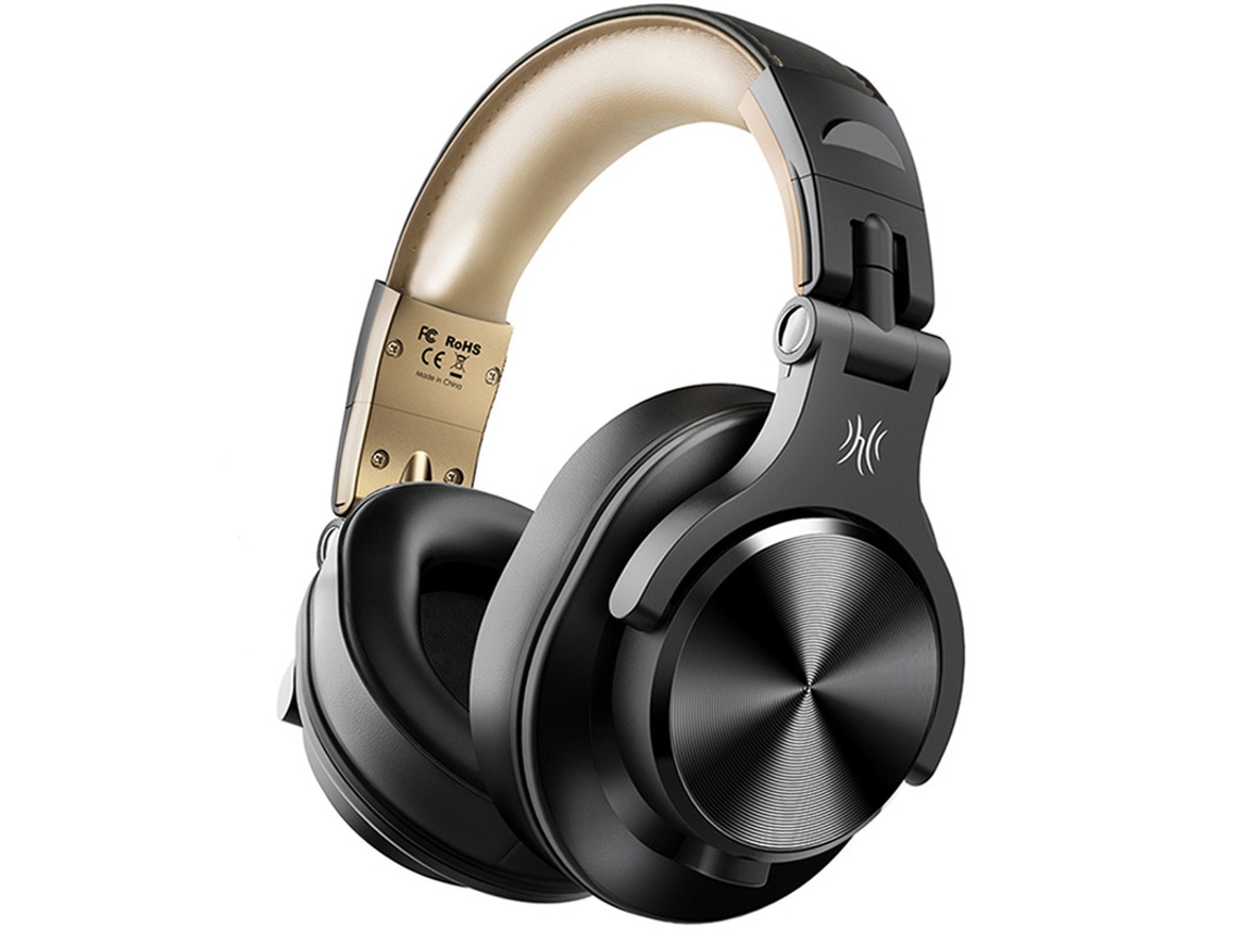 Auriculares Sem Fio Monitor Estúdio Profissional Fios Over YIZHOOD Bluetooth Dourado