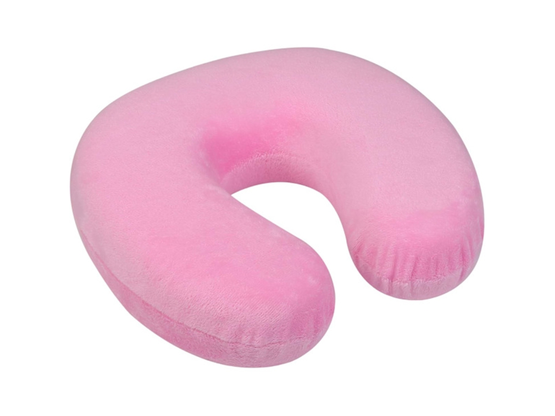 Almofada De Pescoço Com Capa Removível, Espuma Viscoelástica, Rosa Slowmoose