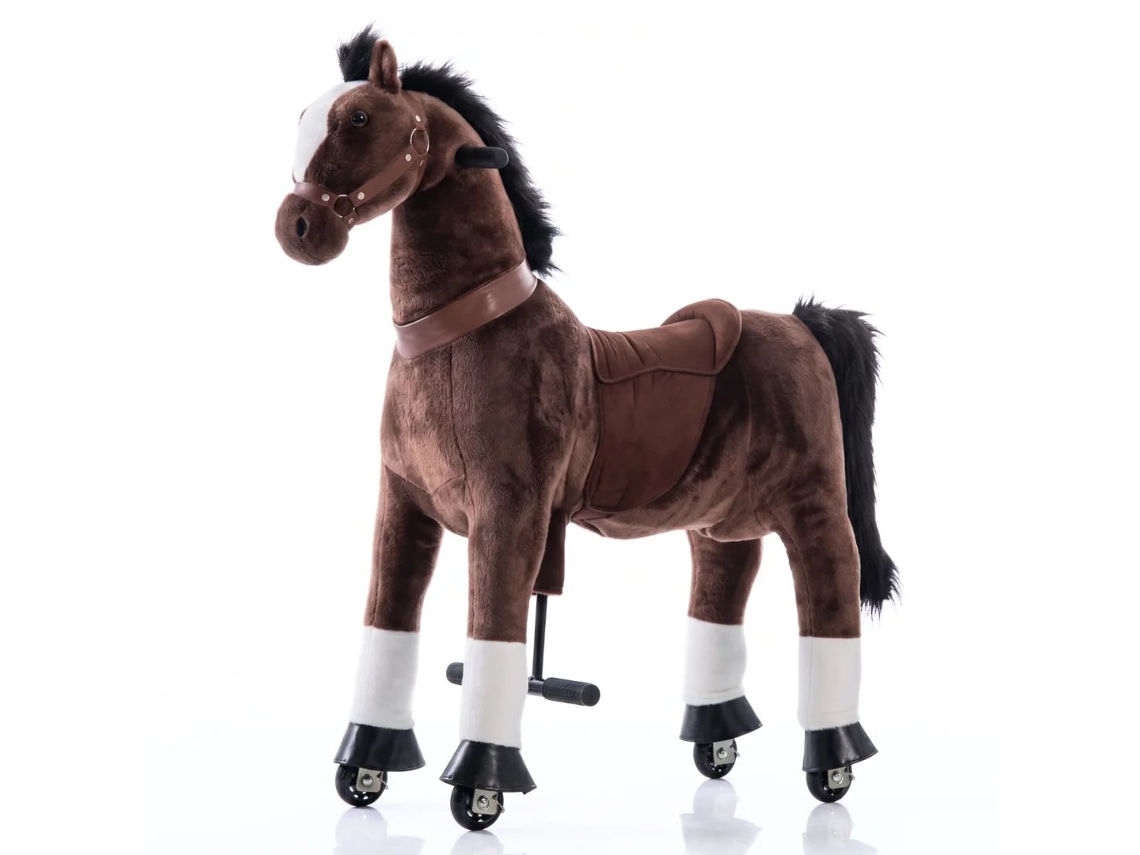Cavalo Mecânico Para Crianças (grande) - 5 A 9 Anos - Castanho Escuro