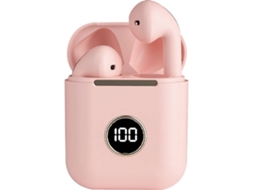Auriculares Bluetooth True Wireless J18-4 (In Ear - Rosa)