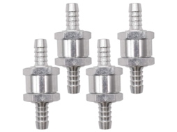 Válvula de Retenção de Alumínio, 8mm, 4 Peças | S/MARCA