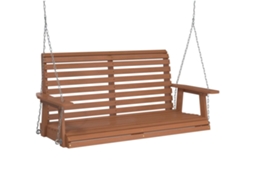 Banco baloiço de jardim VIDAXL Marrom Madeira (122.5x63x56cm)