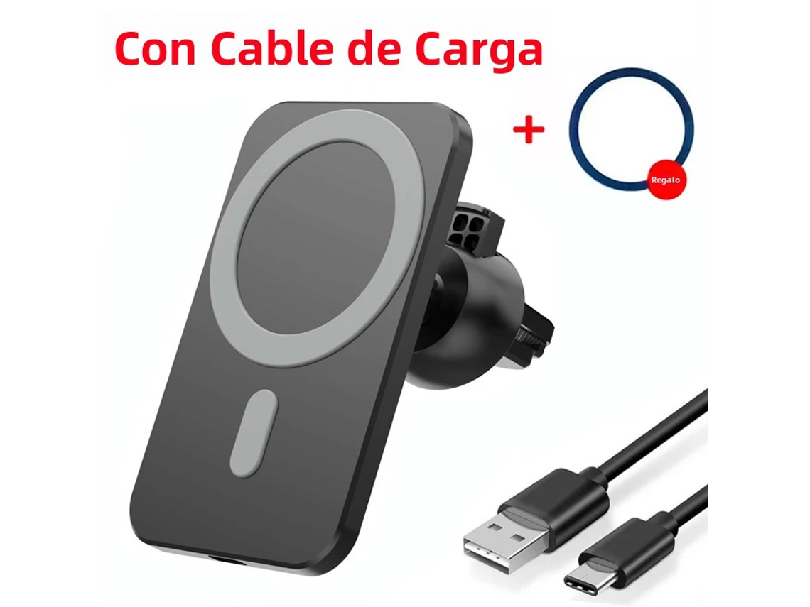 Carregador veicular MDUG magnético sem fio de 30 W com suporte para ventilador