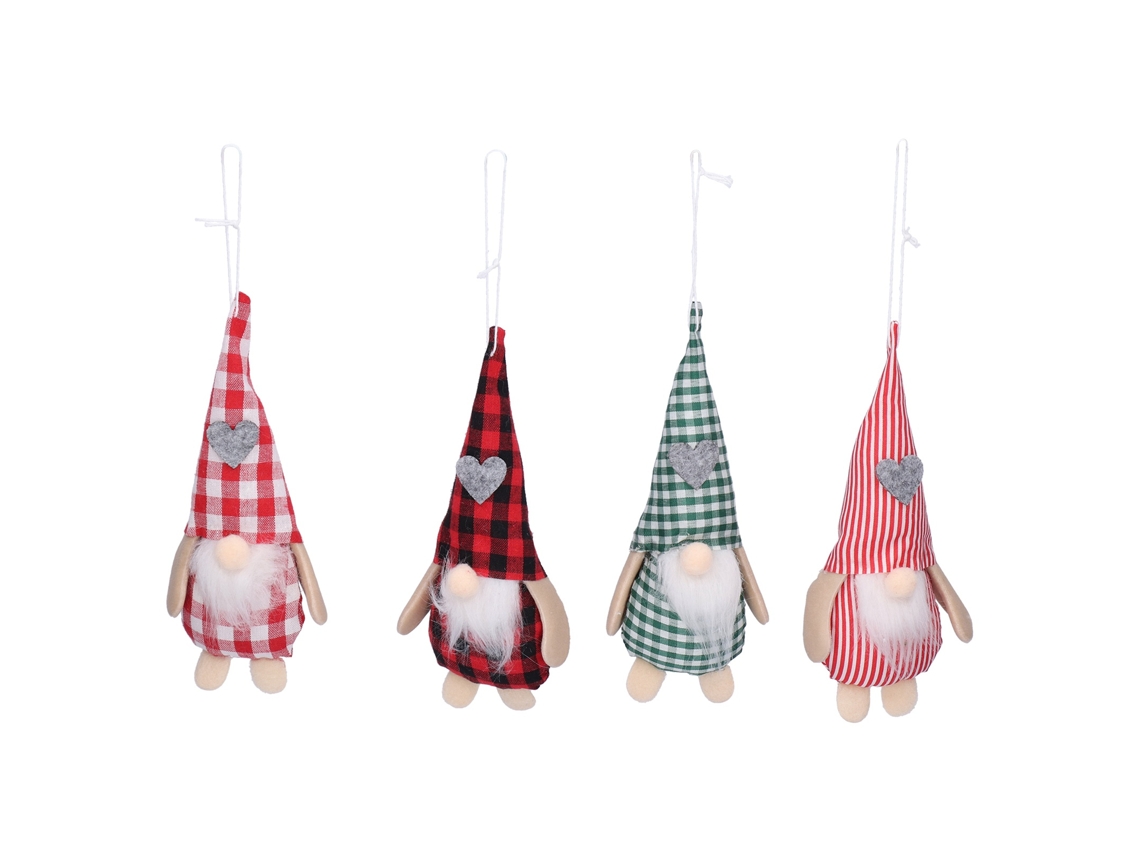 Mali 4pcs Bonecas Sem Rosto Papai Noel Bonecos Anões Brinquedos Decor Natal Poliéster