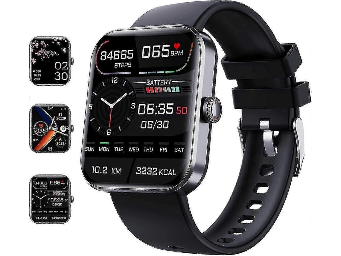 Smartwatch de Monitoramento Glicose no Sangue F57l com Rastreamento Condicionamento Físico e Monitor Press Ão Arterial para Homens Mulheres GOKOCO