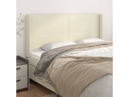 Headboard, Headboards Vidaxl Creme Couro Artificial (163 X 16 X 118/128 Cm)