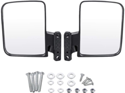 Espelho Retrovisor Lateral Convexo Transparente Para Carrinho De Golfe
