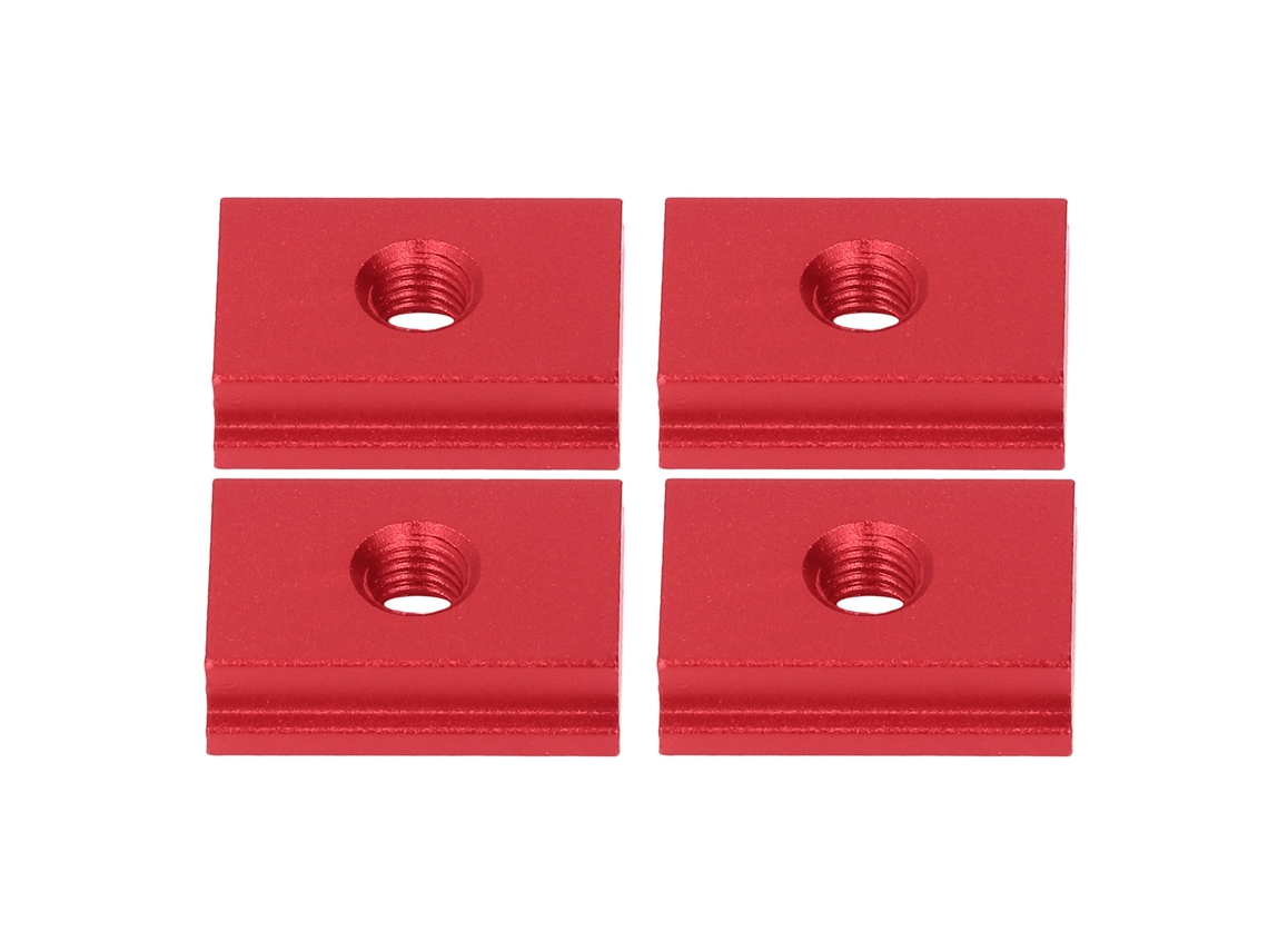 Laxiscreed - Conjunto De 4 Porcas De Canal Em Alumínio T-30 M8 Para Movimentação Linear E Marcenaria