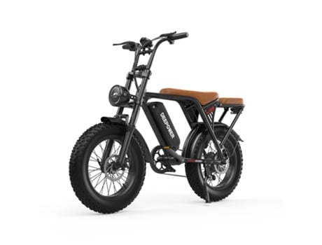Moto Elétrica Deepower V8 Com Banco Duplo, Bateria De 48v 20ah E Pneus Largos De 20x4.0.