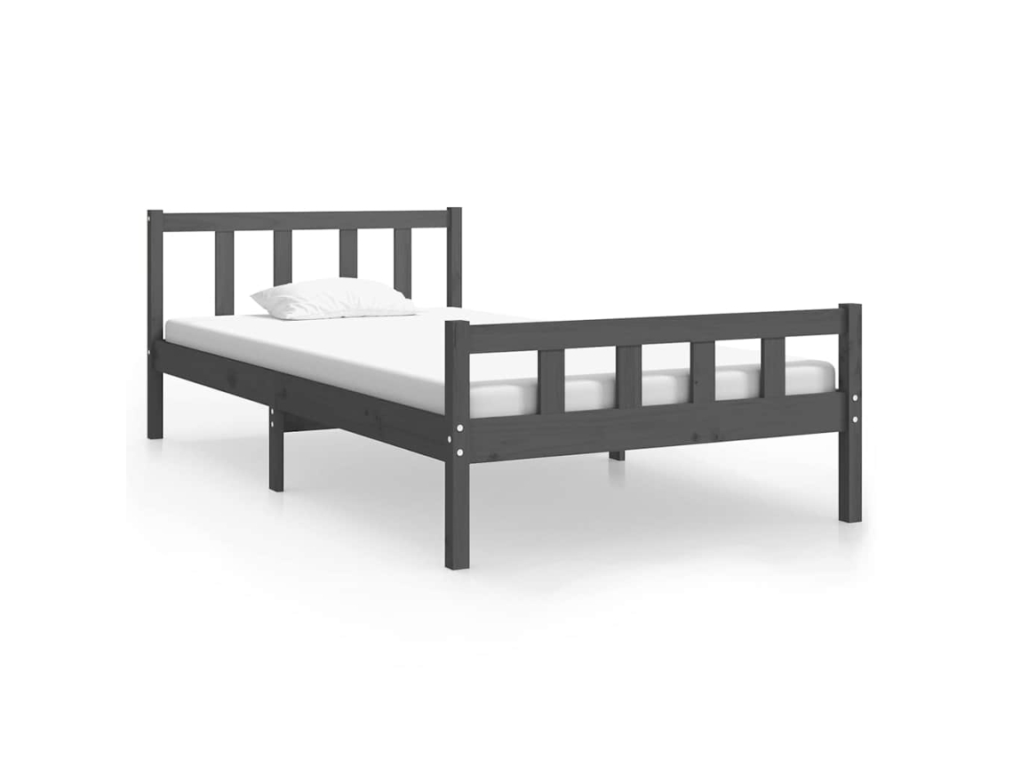 Bed Frame, Bed Frames Vidaxl Cinzeto Madeira (100 X 200 Cm)
