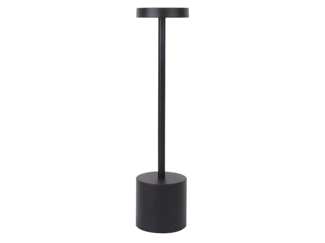Lâmpada de Mesa Sem Fio Usb Recarregável Preta