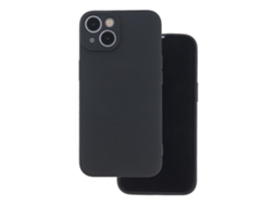 Capa Mag Simple Color Para Iphone 17 De 6,3 Preta