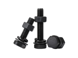 Kit Com 1 Conjunto De Parafusos, Porcas E Arruelas Sextavadas M16 X