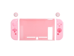 Capa Protetora de Silicone Dividida para Console de Jogos Switch Pc Shell, com Botões Inclusos CHABERLU