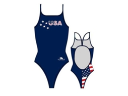 Fato de banho para Mulher TURBO Eua Azul para Natação (XXXXL)