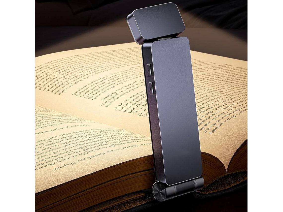 Luminária De Leitura Fafeicy Com Clipe, Luz De Led Para Livros Com 3 Modos Cor E Ajuste Contínuo Intensidade, Haste