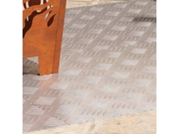 Vidaxl Degrau Retangular 4 Pcs Prateado 90 X 50 Cm Alumínio