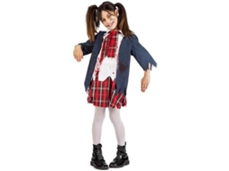 Fato de Menina DISFRAZZES Colegial Zombie (Tam: 10 a 12 Anos)