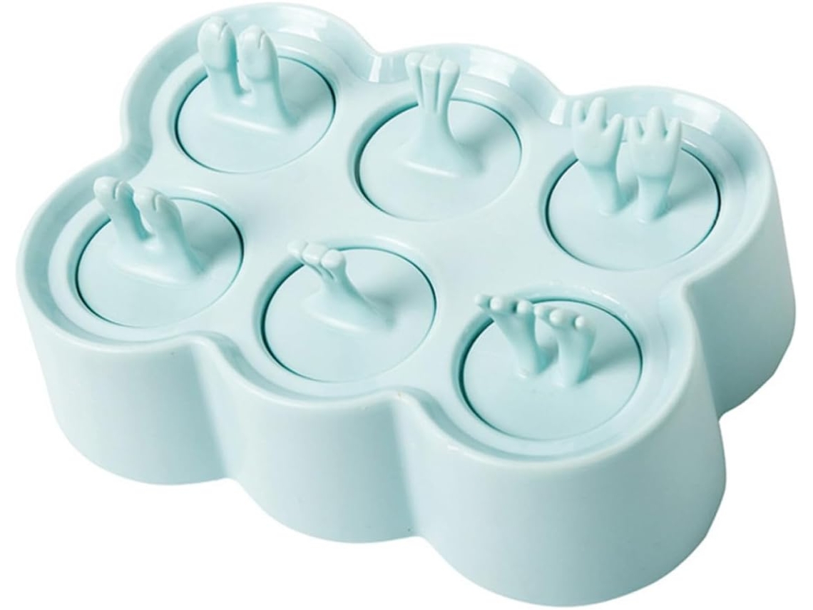 Molde De Silicone Criativo Para Picolé, Formato Retangular Azul