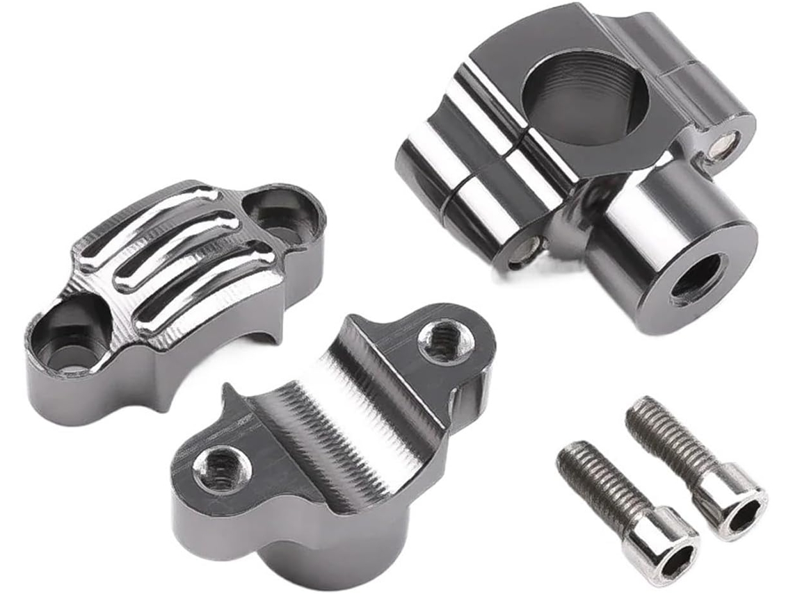 Adaptador de Elevação Guidão 1 Par Elevadores Motocicleta em Liga Kit Elevador Usinado Gravado Leve Alta