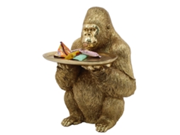 Figura de gorila com prato BY SIGRIS