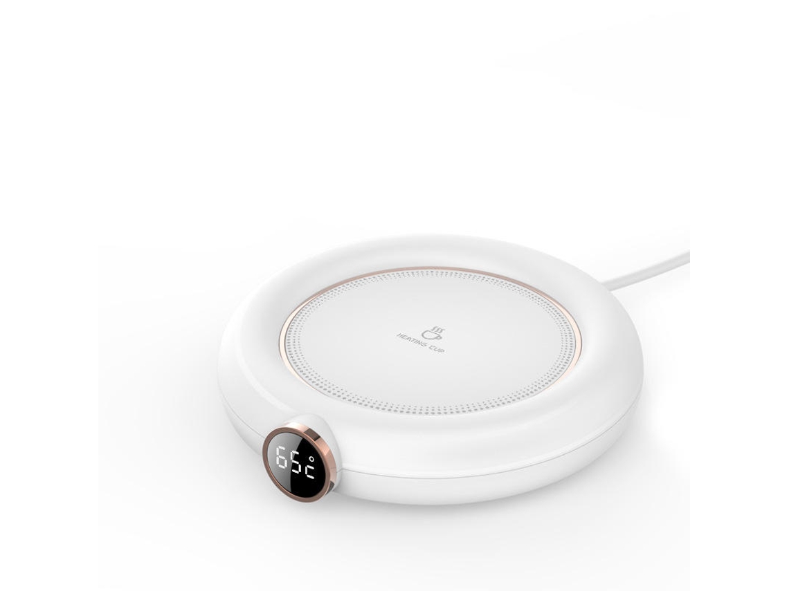 Base Aquecida SFUSHOS USB para Leite, Café e Chá com Três Definições de Temperatura (m306 Branco)