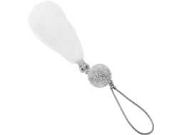 Bola De Cristal Para Pendurar Em Carro, Ornamento De Argila Branca, Decoração Refinada.