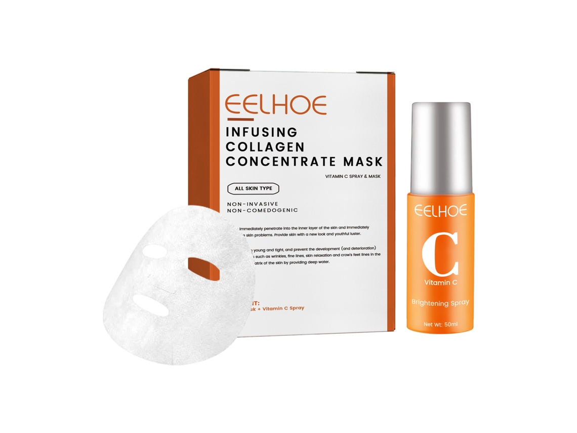 Spray Máscara Colágeno Eelhoe Hidrata Nutre Cuidado Suave Pele Facial