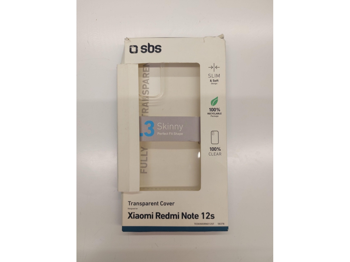 Capa SBS Redmi Note 12s (Outlet Caixa Aberta - Transparente)