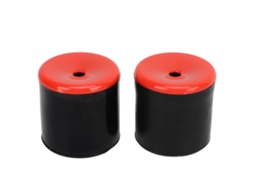 Mali 2pcs Brinquedo de Peido com Sons Realistas Ajustáveis Borracha Macia Squeeze Vermelho