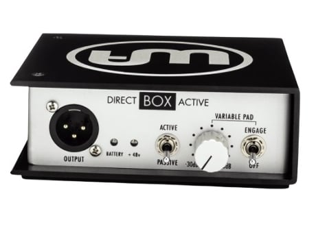 Wa Di A Direct Box Active Direct Box Preto, Branco Áudio Quente