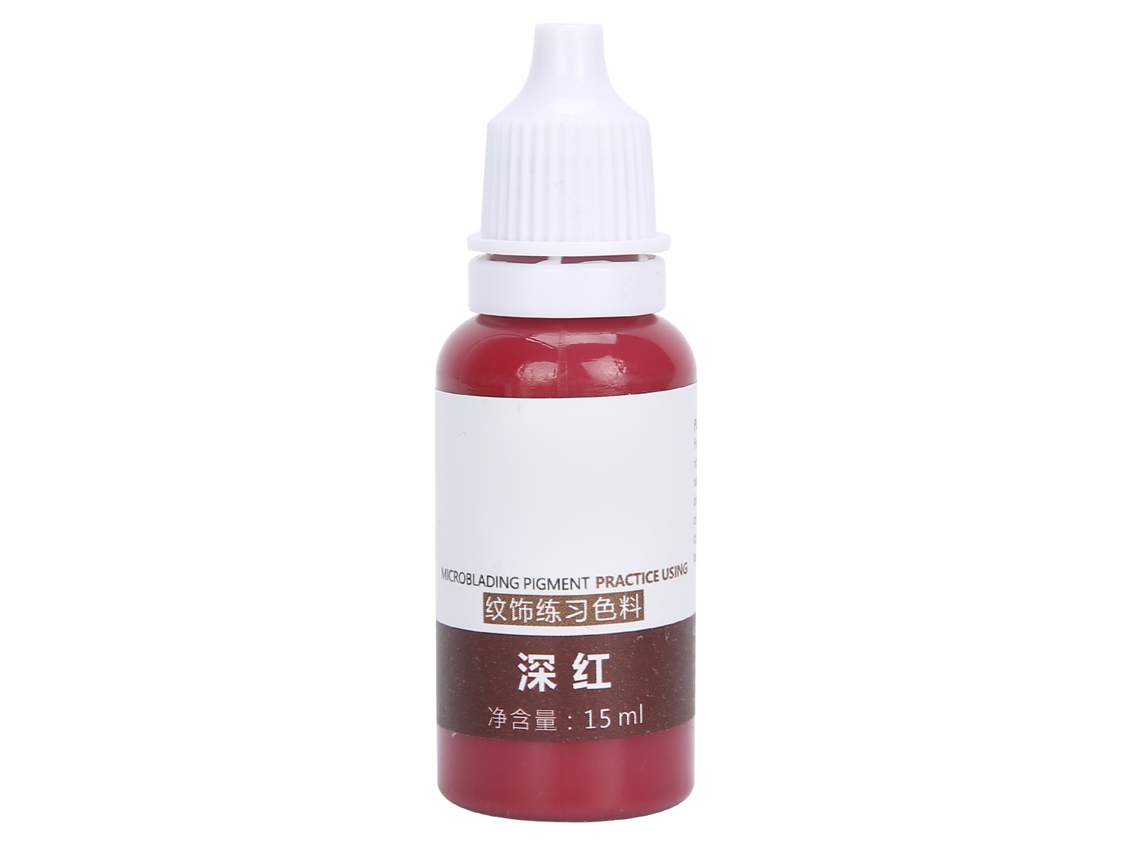 Pigmento De Tatuagem Labial 15ml Microblading Coragem Rápida Tinta Para Prática Vermelho Escuro