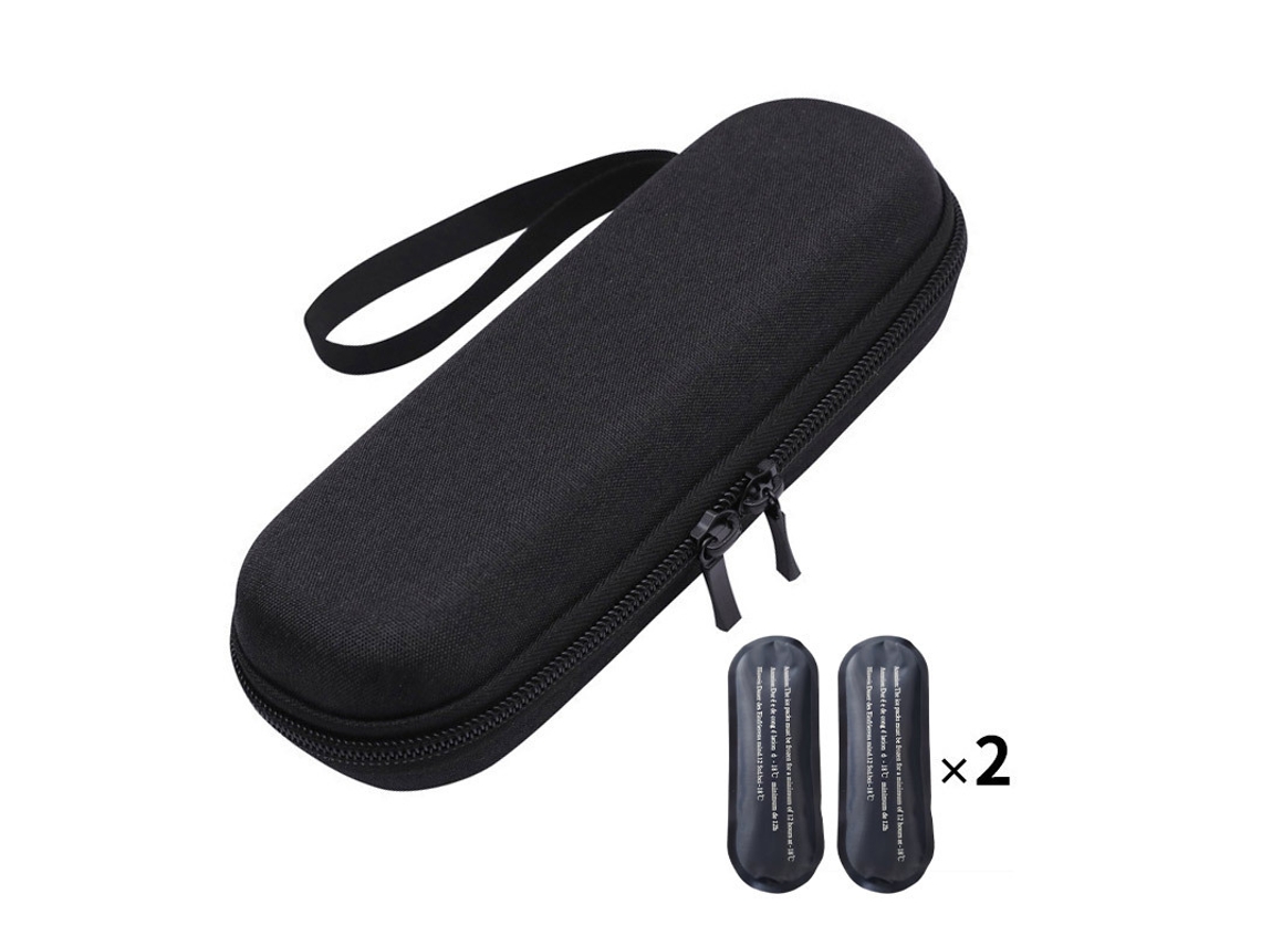 Bolsa Térmica Insulina Bolsa Térmica Em Eva Com 2 Bolsas De Gelo (preta) Spqment