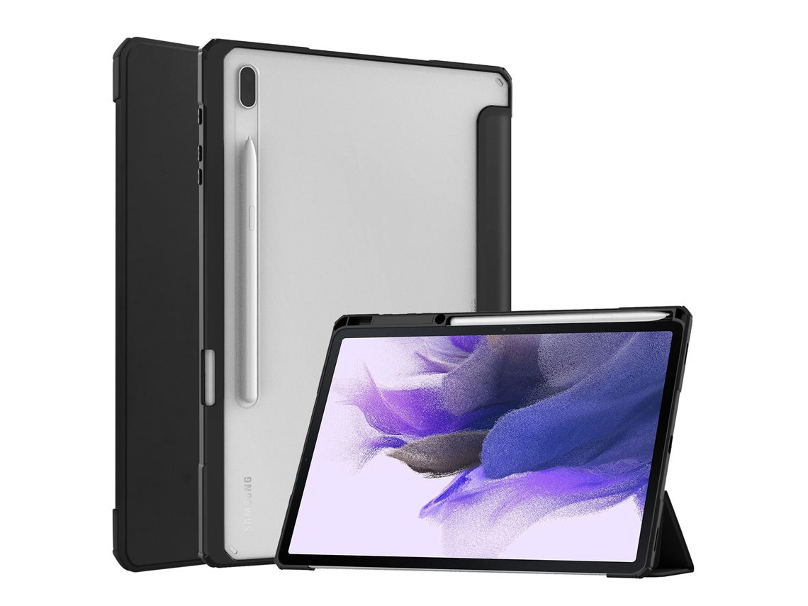 Capa Protetora Magnética De Couro Com Suporte Em Três Peças, Função Ativação/desativação Automática, Para Galaxy Tab S7 Fe 12,4 Po Tuotuo