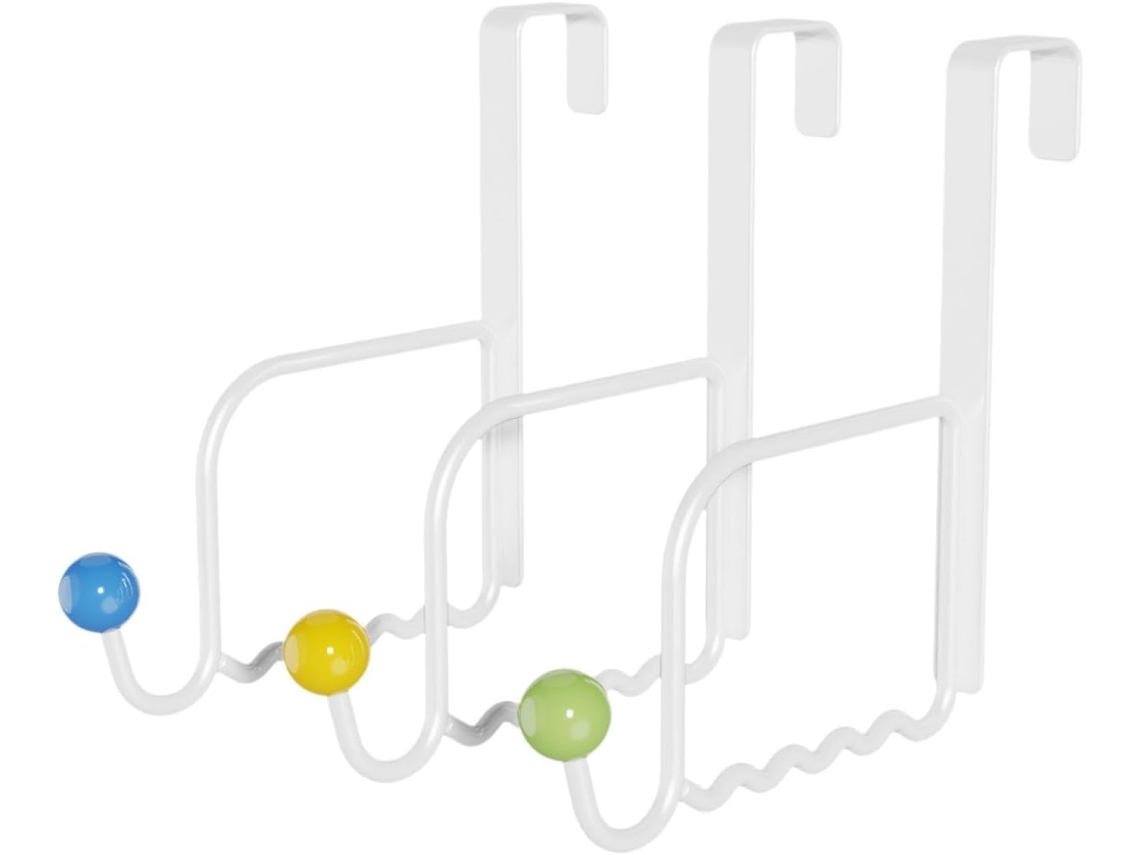 Conjunto De 3 Ganchos Para Porta Armário, 0, 6cm De Largura, Sem Necessidade De Furar, Para Pendurar Roupões, Lenços