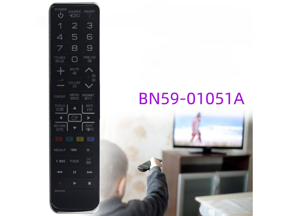 Comando de Tv para Samsung Bn59 01051a Preto XIAOMOYU